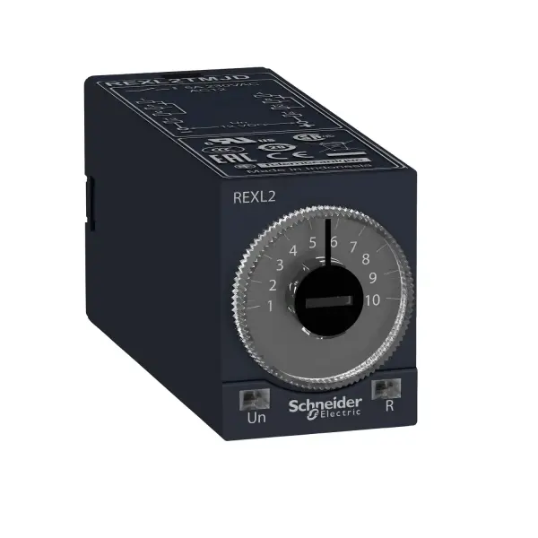 Schneider Electric - REXL2TMP7 - Harmony, Minyatür soketli zamanlama rölesi, 5 A, 2 CO, 0,1 sn...100 saat, açma - gecikmeli, 230 V AC - 1