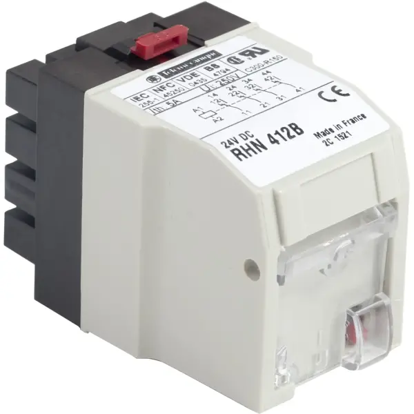 Schneider Electric - RHN412B - takılabilir röle - Zelio RHN - anlık - 4 K/A - 24 V DC - 5 A - 1