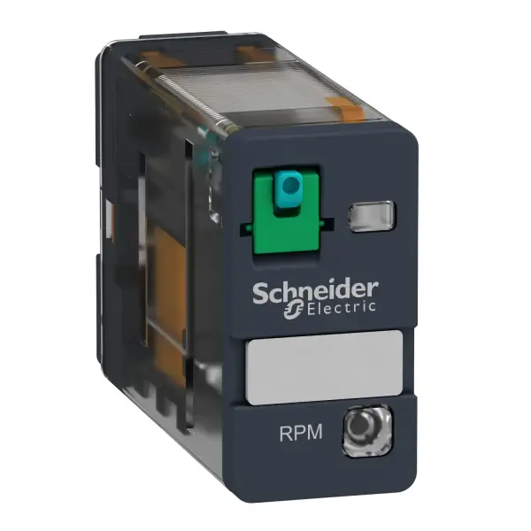 Schneider Electric - RPM12BD - Harmony, Soketli güç rölesi, 15 A, 1 CO, LED'li, kilitlenebilir test butonu, 24 V DC - 1