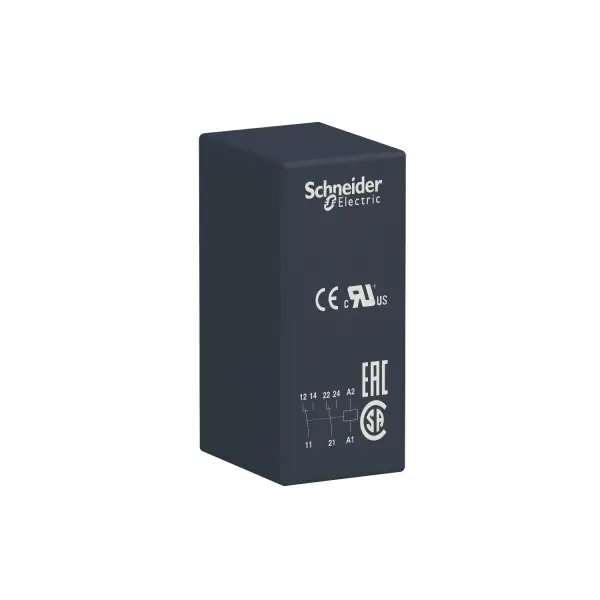 Schneider Electric - RSB2A080U7 - Harmony, Arayüz soketli röle, 8 A, 2 CO, 240 V AC - 1