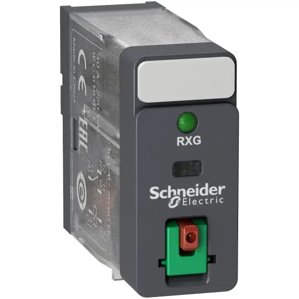 Schneider Electric - RXG12B7 - arayüz soketli röle - Zelio RXG - 1K/A standart - 24VAC - 10A - LTB'li ve LED'li - 1