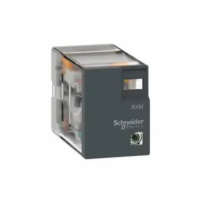 Schneider Electric - RXM2LB2BD - minyatür soketli röle - Zelio RXM2L - 2 K/A - 24 V DC - 5 A - LED'li - 1