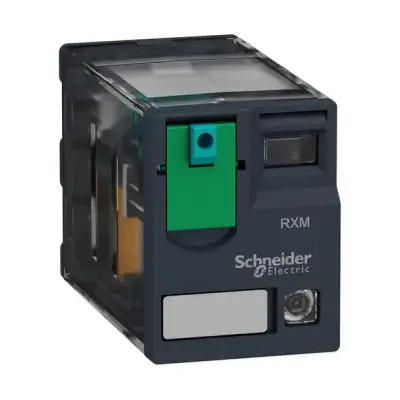 Schneider Electric - RXM4AB2BD - minyatür takılabilir röle - Zelio RXM - 4 K/A - 24 V DC - 6 A - LED'li - 1