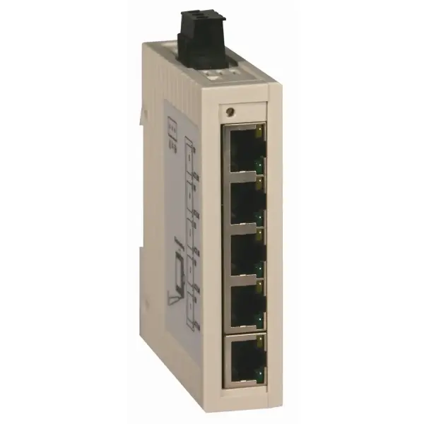 Schneider Electric - TCSESU053FN0 - ConneXium Yönetilemeyen Switch - Bakır için 5 port - 1