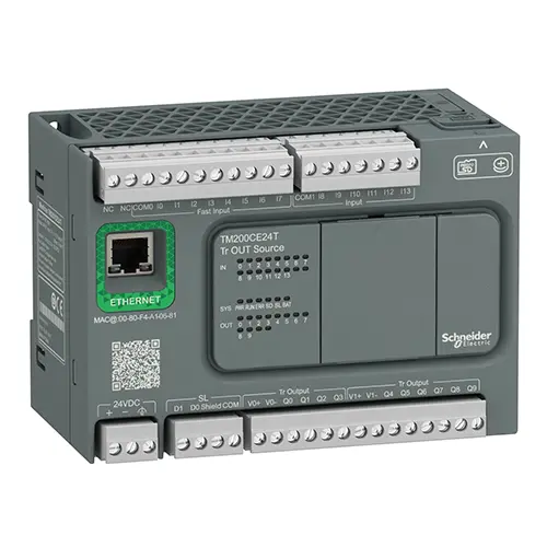 Schneider Electric - TM200CE24T - kontrolör M200 24 IO transistör Kaynak+ Ethernet - 1