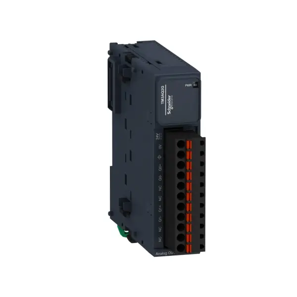 Schneider Electric - TM3AQ2G - Analog çıkış modülü, Modicon TM3, 2 çıkış (yaylı) 24 VDC - 1