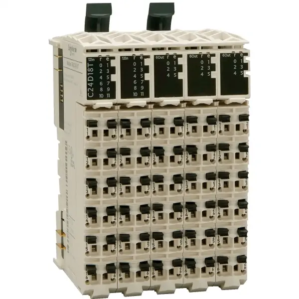 Schneider Electric - TM5C12D8T - Kompakt I/O genişletme bloğu, Modicon TM5, 20 12 DI, 8 DO transistör - 1