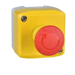  XALK1781H29 - Harmony, Kontrol kutusu, Plastik, Sarı, 1 Kırmızı mantar kafalı buton Ø40, Acil durdurma butonu, 1 NK, EMERGENCY STOP etiket tutuculu - 1