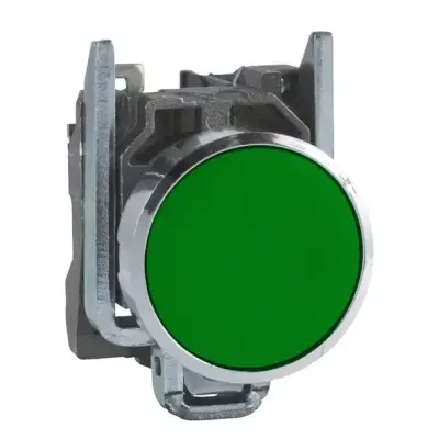 Schneider Electric - XB4BA31 - yeşil sıva altı eksiksiz Buton Ø22 yaylı dönüş 1NA işaretsiz - 1