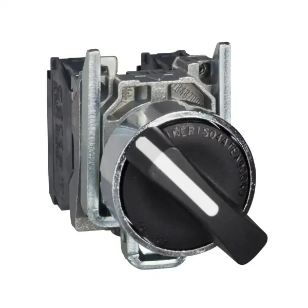 Schneider Electric - XB4BD33EX - Komple selektör anahtar, Harmony XB4, siyah Ø22 mm, 3 pozisyon +/ - 45° - yerinde kal, 2 NO, ATEX - 1