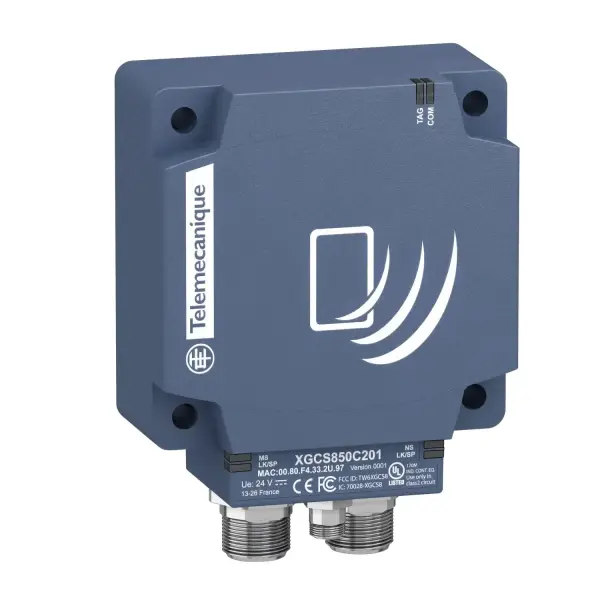 Schneider Electric - XGCS850C201 - Kompakt akıllı anten, Radyo frekansı tanımlama XG, RFID 13.56 MHz, Ethernet çift portlu Bağlantı - 1