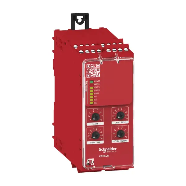 Schneider Electric - XPSUAT33A3AP - Güvenlik modülü, Harmony Emniyet Otomasyon, Cat.4, XPSUAK + gecikmeli çıkışlar, 48 - 240v AC/DC, vidalı - 1