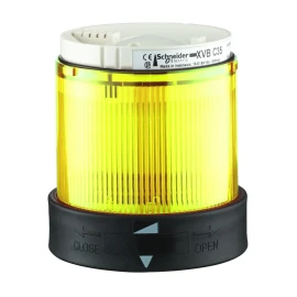 XVBC5B8 - Ø 70 mm ışıklı birim - yanıp sönen - sarı - IP65 - 24 V - 1