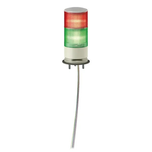 Schneider Electric - XVGB2SW - Easy Harmony XVG, Monoblok ışıklı kolon, Ø60, kırmızı yeşil, sabit ışıklı, buzzer, taban montajı, IP42, 24 V AC/DC - 1