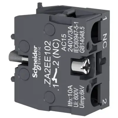 Schneider Electric - ZA2EE102 - Kontak blok Ø22mm buton için, 1 NK - 1