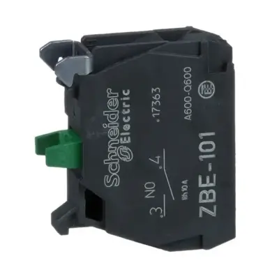 Schneider Electric - ZBE101 - Ø22 mm butonlar için kontak bloğu, 1NA vida bağlantılıdır. - 1