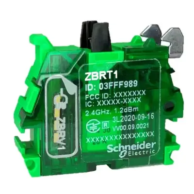Schneider Electric - ZBRT1 - kablosuz ve pilsiz basmalı düğme için iletici - 1