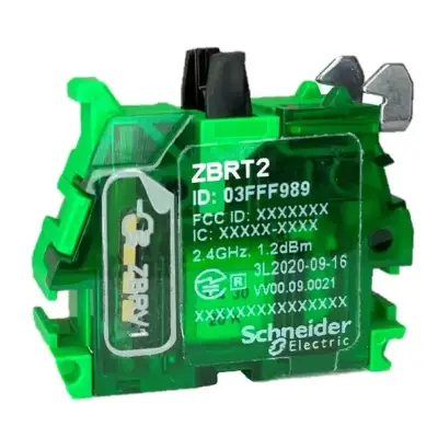 Schneider Electric - ZBRT2 - kablosuz ve aküsüz düğme için çift işlemli (yukarı/aşağı) verici - 1