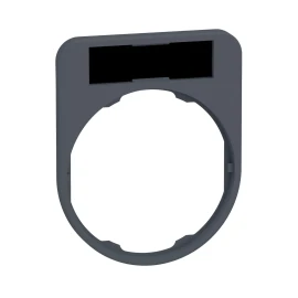 ZBYF2101 - Harmony XB5, Legend holder 40 x 50 mm for flush mounted heads, plastic, with legend 8 x 27 mm, unmarked - 1