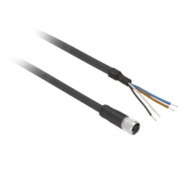 XZCP1141L15 - ön kablolu konnektörler XZ, düz dişi, M12, 4 pin, kablo PUR 15 m - 1