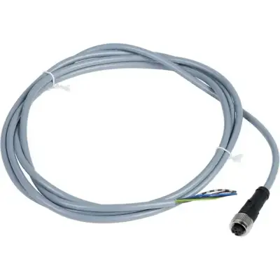 Telemecanique Sensors - XZCPV1164L2 - ön kablolu konnektörler XZ, düz dişi, M12, 5 pin, kablo PVC 2 m - 1