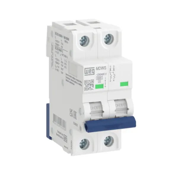 Weg - MDWS-C50-2 - 2 kutup, 6kA, C tipi, 50A, Otomatik sigorta - 1