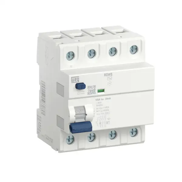 Weg - RDWS-AC-300-25-4-D34 - 4 kutup, 300mA, 25A, AC tipi Kaçak akım rölesi - 1