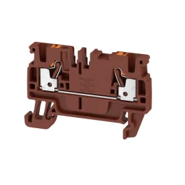 2508030000 - terminal block connector 2 position feed through brown 12-28 awg - 1